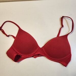 VS Red Underwire Bra 34A